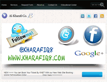 Tablet Screenshot of kharafiq8.com